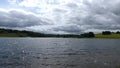 A scenic view looking across Wimbleball lake in Exmoor