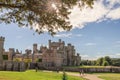 Scenic view of Lowther Castle in Cumbria, England.