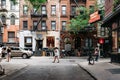 Scenic view of MacDougal Street in New York