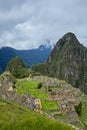 Scenic view of Machu Picchu archeological site in Peru Royalty Free Stock Photo