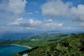 Scenic View of Magens Bay and Beach From Mountain Top, Saint Thomas Royalty Free Stock Photo