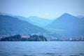 Lago Maggiore Isola Madre island Alps mountains scenery Italy Royalty Free Stock Photo