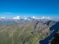 Gloedis - Scenic view of the majestic mountain ridges of High Tauern seen near Gloedis in Schober group, East Tyrol Royalty Free Stock Photo