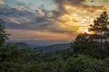 Scenic view of a majestic sunset Royalty Free Stock Photo