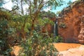 Scenic view of Makalia Waterfall in Lake Nakuru National Park in Kenya Royalty Free Stock Photo