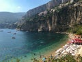 Scenic view of Mala Beach in Cap D`Ail, South of France