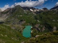 Scenic view on Margaritzenstausee near Grossglockner road.