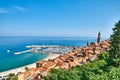 Scenic view of the marina of Menton, Cote d`Azur, France Royalty Free Stock Photo