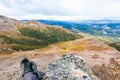 Scenic view of McKinley Park from Bison Gulch trail in Alaska