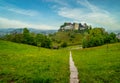 Scenic view of medieval castle of Lenzburg, canton Aargau, Switzerland Royalty Free Stock Photo