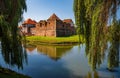 Scenic view of medieval Fagaras Citadel, Fagaras , Transylvania. Romania Royalty Free Stock Photo