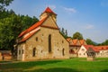 Scenic view of medieval Red Monastery (Cerveny Klastor), Slovakia Royalty Free Stock Photo