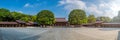 Scenic view at  Meji Jingu or Meji Shrine area in Tokyo. Royalty Free Stock Photo