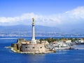 Scenic view of the Messina`s port entrance Royalty Free Stock Photo