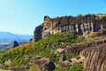 Scenic view of Meteora rock formation Greece Royalty Free Stock Photo