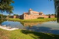 Scenic view of middle ages Fagaras Citadel, Fagaras , Transylvania. Romania Royalty Free Stock Photo