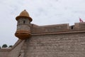 Minaret in the eighteenth century fortress in Callao, Peru