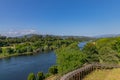 Scenic view of the Minho Rive Royalty Free Stock Photo