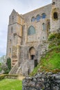 Scenic view in Mont Saint Michel, Normandy, France Royalty Free Stock Photo