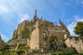 Scenic view in Mont Saint Michel, Normandy, France Royalty Free Stock Photo