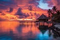 Scenic view of Mount Rainier reflected across the reflection lakes.. Pink sunset light on Mount Rainier in the Cascade Royalty Free Stock Photo