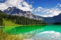 British Columbia Mountains Emerald Lake Royalty Free Stock Photo