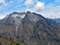 Scenic view of Mount Speke in the Rwenzori Mountains Royalty Free Stock Photo