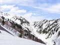 Scenic view of mountains in Murodo , Tateyama Kurobe , Japan Royalty Free Stock Photo