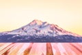 Scenic view of mt Shesta when sunset in California,usa Royalty Free Stock Photo