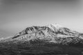 Scenic view of mt st Helens with snow covered in winter when sunset ,Mount St. Helens National Volcanic Monument,Washington,usa Royalty Free Stock Photo