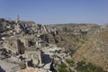 Scenic view of Murgia landscape surrounding Matera city in Italy