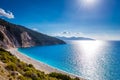 Scenic view of Myrtos beach , Kefalonia Royalty Free Stock Photo