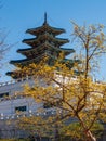 Scenic view of the National Folk Museum of Korea, Seoul Royalty Free Stock Photo