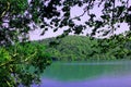 A Scnic View of Neyyar Dam River Water Reservoir in South India Royalty Free Stock Photo