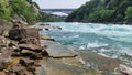 Scenic view of Niagara River at Whirlpool State Park near Niagara Falls, NY, USA Royalty Free Stock Photo