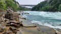 Scenic view of Niagara River at Whirlpool State Park near Niagara Falls, NY, USA Royalty Free Stock Photo