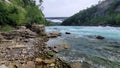 Scenic view of Niagara River at Whirlpool State Park near Niagara Falls, NY, USA Royalty Free Stock Photo