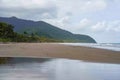 Scenic view of Noah Beach, North Queensland, Australia against the cloudy sky Royalty Free Stock Photo