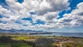 Scenic View of Ocean and Mountains in Mauritius Royalty Free Stock Photo