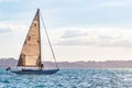 Scenic view of the official course boat during 36th Americas Cup in Auckland,New Zealand