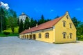 Old castle Trakoscan in Northern Croatia, Zagorje. Royalty Free Stock Photo