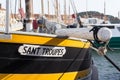 Old fishermen boat in Saint Tropez on the french riviera Royalty Free Stock Photo