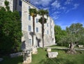 Scenic view at old mediterranean architecture in town Sibenik, Croatia Royalty Free Stock Photo