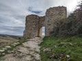 Scenic view of old ruins in Sepulveda, Spain Royalty Free Stock Photo
