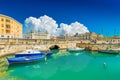 Scenic view of Ortygia Ortigia, Syracuse, Italy. Cityscape of the famous historical place on Sicily Royalty Free Stock Photo