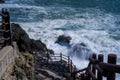 Scenic view of Oryukdo sunrise coastal walk along igidae trail in Busan, South Korea