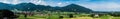 Scenic view over the German countryside around the village Kappel Royalty Free Stock Photo