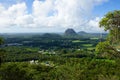 Scenic view over Glasshouse mountains area Royalty Free Stock Photo