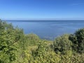 Scenic view over the North Sea at Robin Hoods Bay on the Yorkshire Coast Royalty Free Stock Photo