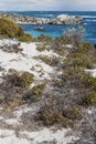 Scenic view over one of the beaches of Rottnest island, Australia. Royalty Free Stock Photo